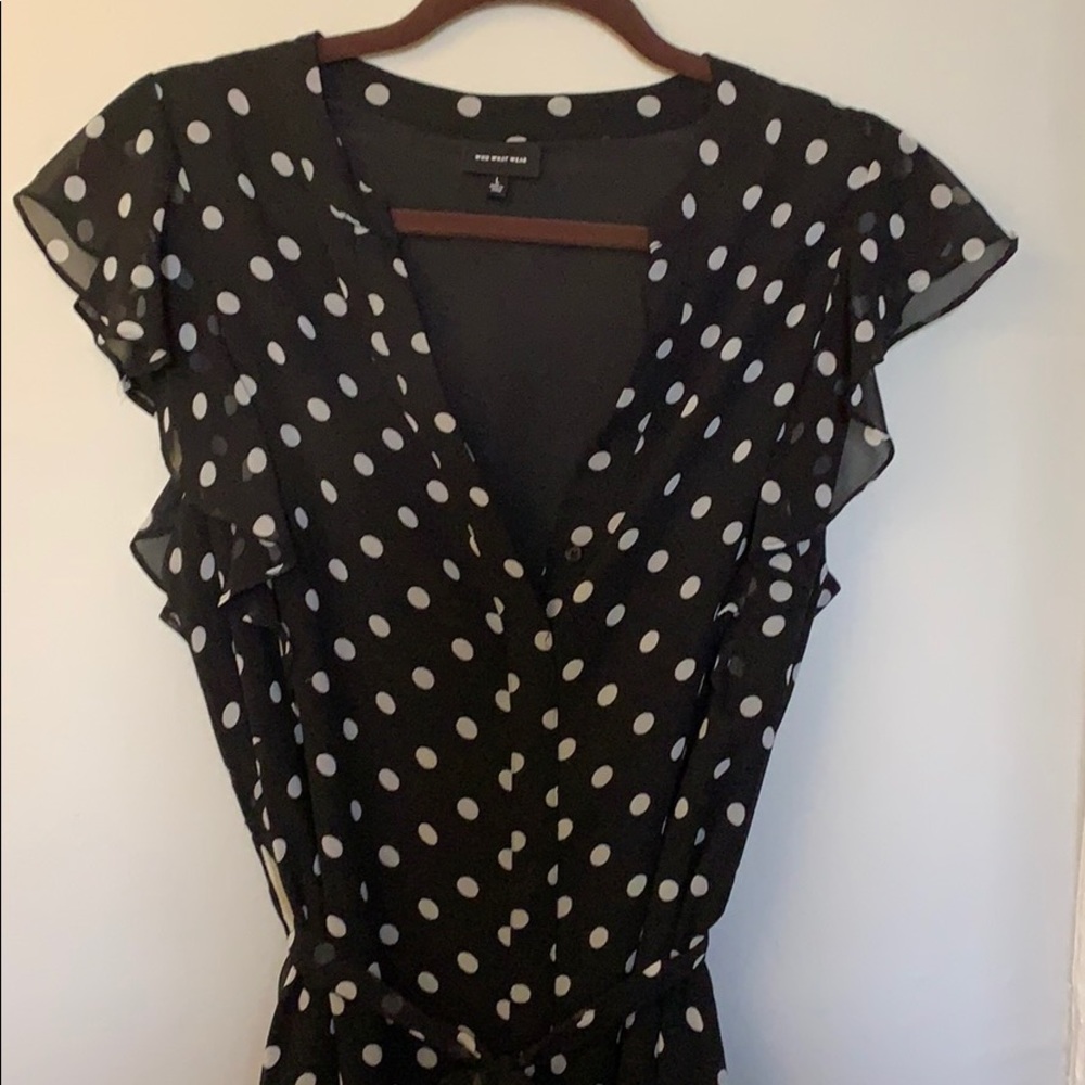 Who What Wear Vintage Inspired A-Line Wrap Dress